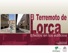 Maquetacion y portada para el informe sobre el terremoto de lorca realizado por intemac