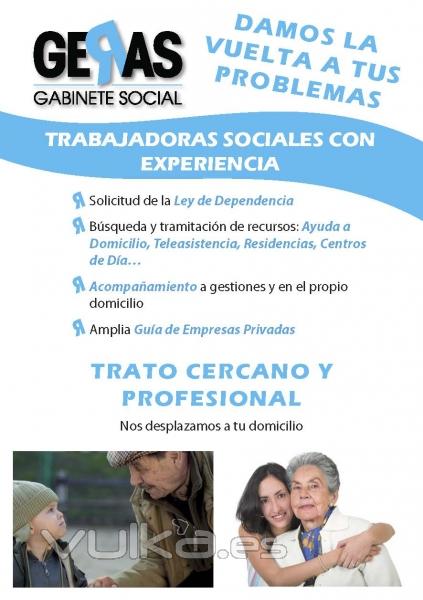 Flyer promocional para Geras Gabinete Social