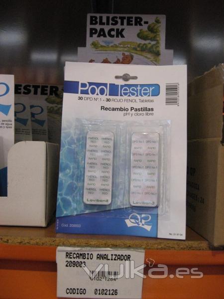 Recambio pastillas Pooltester.