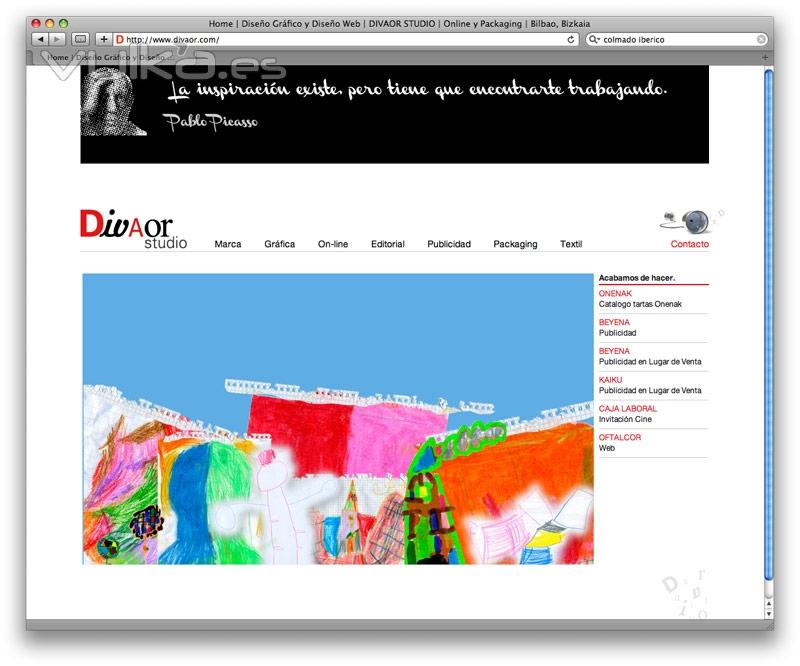 DIVAOR · Página web y portfolio