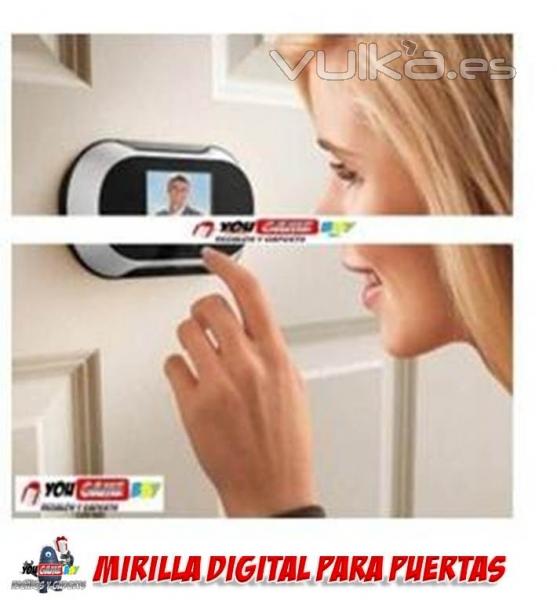 Cámara digital para la mirilla de la puerta de casa, cámaras de seguridad