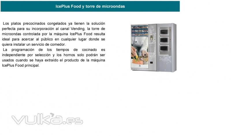 maquina expendedora de comida pracocinada iceplus food