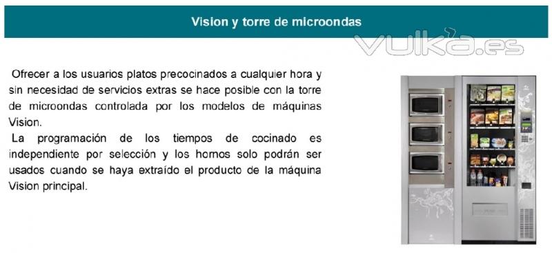 expendedora combi vision easy combo con modulo microondas