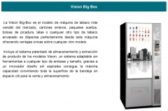 Maquina expendedora vending de cartones big box