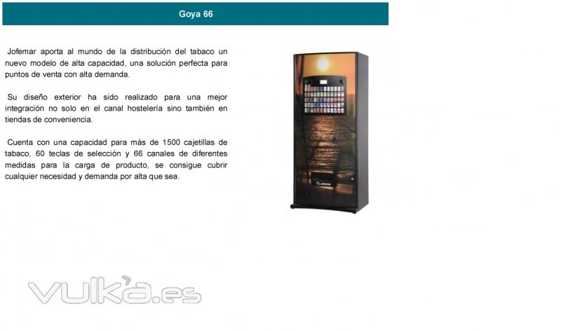 maquina de tabaco gran capacidad goya 66