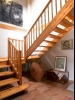 Escalera de madera rstica
