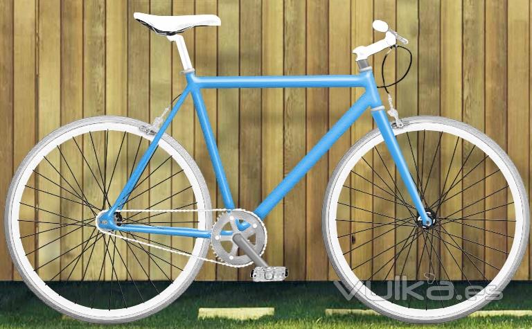 fixie moma bikes , azul turquesa (opinión= muy veraniega)