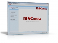 Vista del menu principal de m4conta gestion contable multidiario