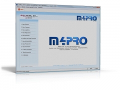 Vista del menu principal de m4pro erp