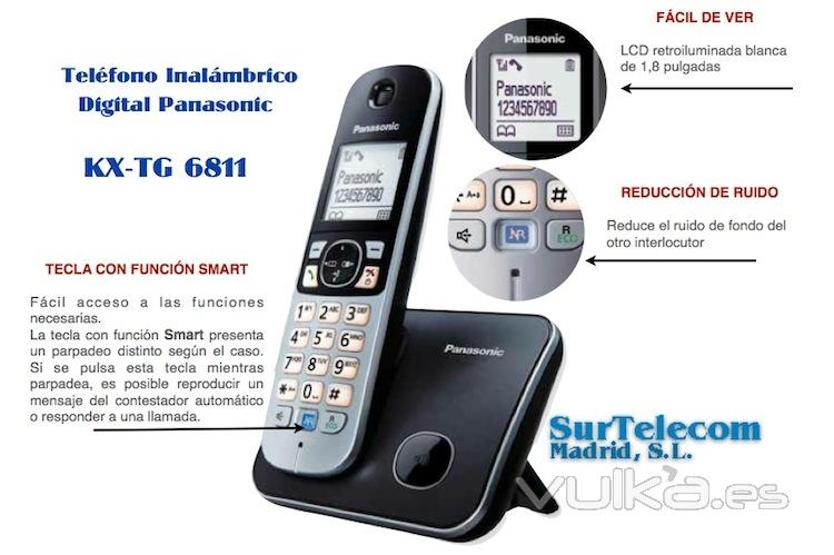 Telfono Inalmbrico Pansonic KX-TG6811
