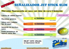 Señalizadores en cera Jet Stick. Sólo en Comercial Aldima. www.mayoristapapeleriamadrid.com