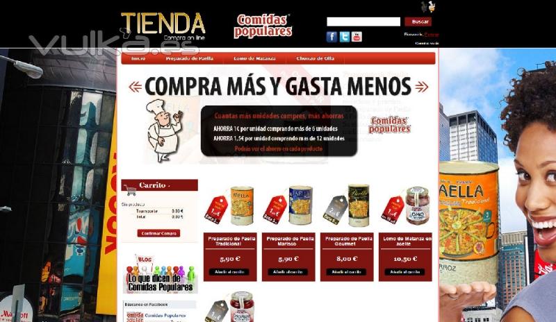 Nueva Tienda Online de Comidas Populares - www.tiendacomidaspopulares.com