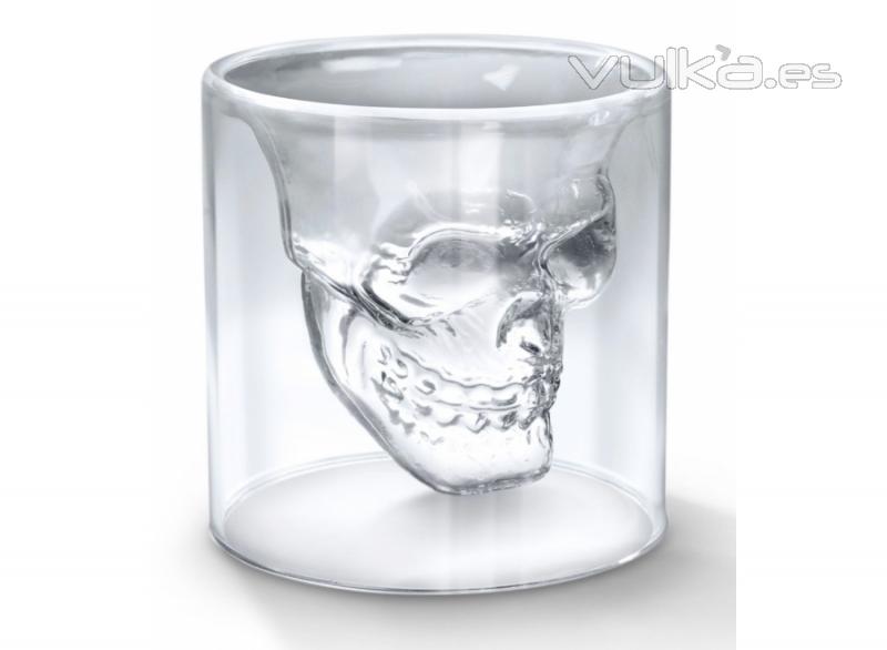 Vasos con forma de calavera de una calidad y una originalidad de alucine.