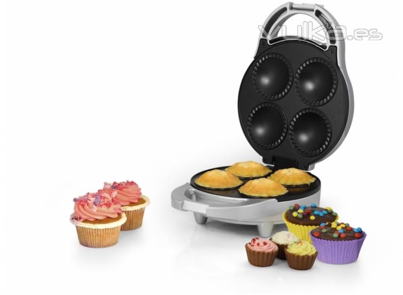 Podremos realizar 4 Muffins por tanda, y es ideal para ti, para los nios, o fiestas.