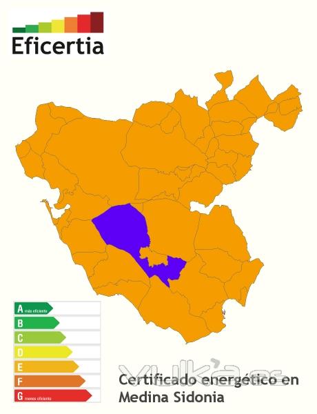 Certificado energético/eficiencia energética/calificacion energética medina sidonia