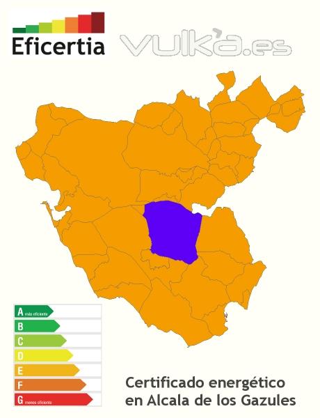 Certificado energtico/eficiencia energtica/calificacion energtica alcala de los gazules