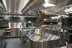 Cocina marrone curva