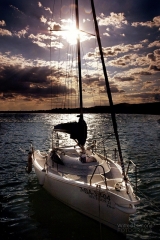 Foto poster puesta de sol en la mar por wifred llimona en la llimona foto