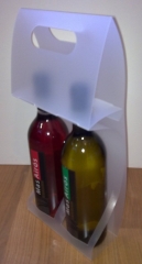 Pack de 2 botellas en polipropileno, dejando a la vista el colorido de la botella