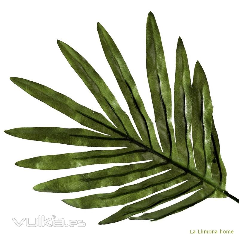 Plantas artificiales. Rama hojas palma artificiales verde 60 1 - La Llimona home