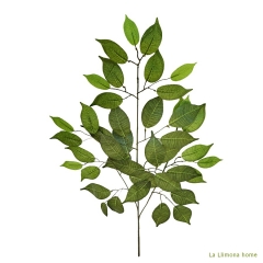 Plantas artificiales rama hojas ficus artificiales verde claro 60 - la llimona home