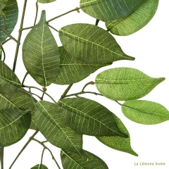 Plantas artificiales rama hojas ficus artificiales verde claro 60 1 - la llimona home