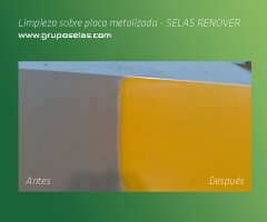 Ejemplo de zona metalizada con la aplicación selas Renover