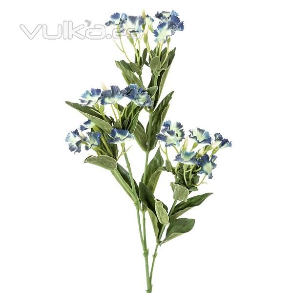 Flores artificiales. Rama flores mosquitera artificial azul 60 - La Llimona home