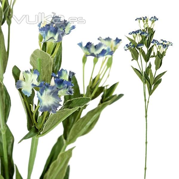Flores artificiales. Rama flores mosquitera artificial azul 60 1 - La Llimona home