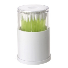 Bano dispensador pop-up bastoncillos algodon blanco 2 - la llimona home