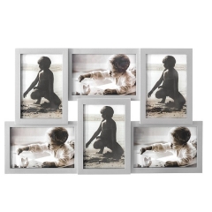 Portafotos multiple isemia plata 10x15 6 fotos - la llimona home