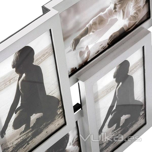 Portafotos multiple isemia plata 10x15 6 fotos 1 - La Llimona home