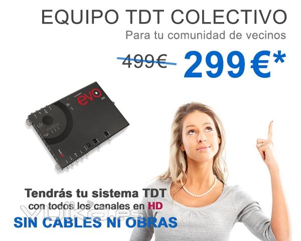 Precio de instalacin de amplificador de antena colectiva para canales de TDT para comunidades 