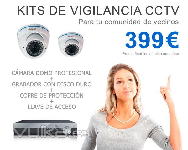 Precio de instalacion CCTV para la seguridad y vigilancia de comunidades de vecinos