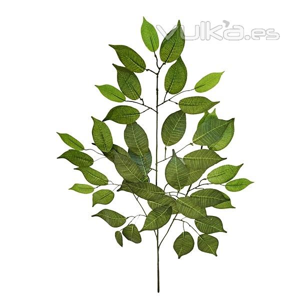 Plantas artificiales. Rama hojas ficus artificiales verde claro 60 - La Llimona home