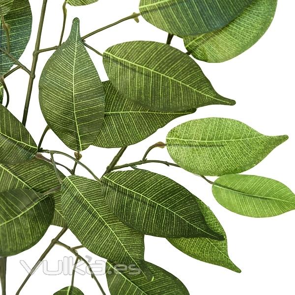 Plantas artificiales. Rama hojas ficus artificiales verde claro 60 1 - La Llimona home