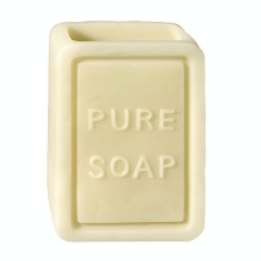 Vaso bao soap rectangular beige - la llimona home