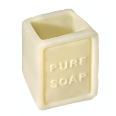 Vaso bao soap rectangular beige 1 - la llimona home