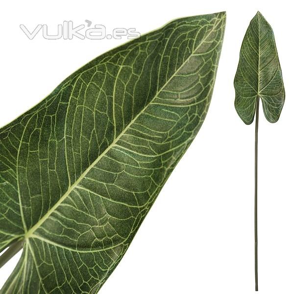 Plantas artificiales. Hoja anthurium artificial 64 1 - La Llimona home