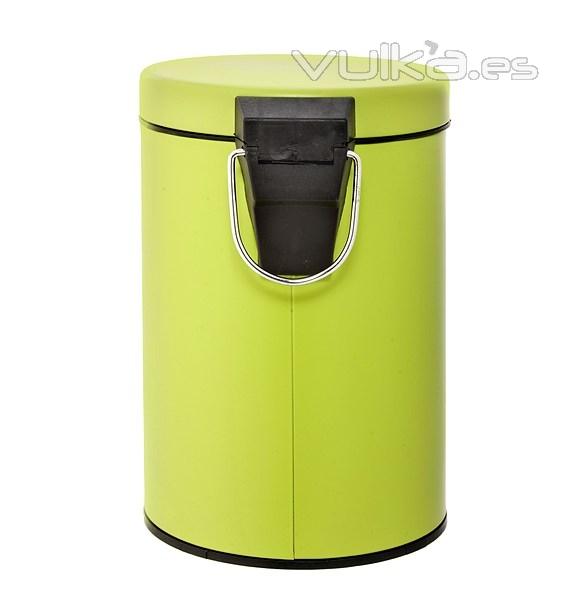 Accesorios de bao. Papelera bao tauro verde mate 1 - La Llimona home