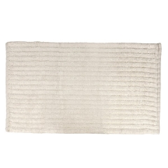 Alfombra bano stripes blanca - la llimona home