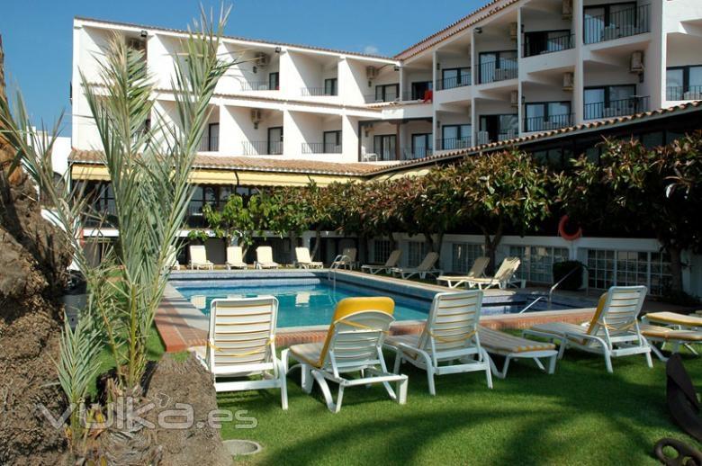 Vista de la piscina del Hotel Hosteria del Mar