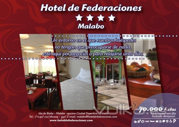 Nueva publicidad para el hotel de Federaciones de Malabo