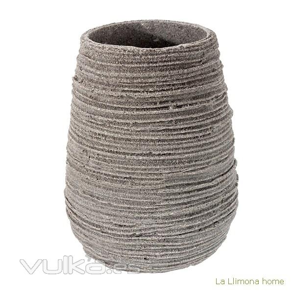 Vasos de bao. Vaso bao conic sand gris - La Llimona home