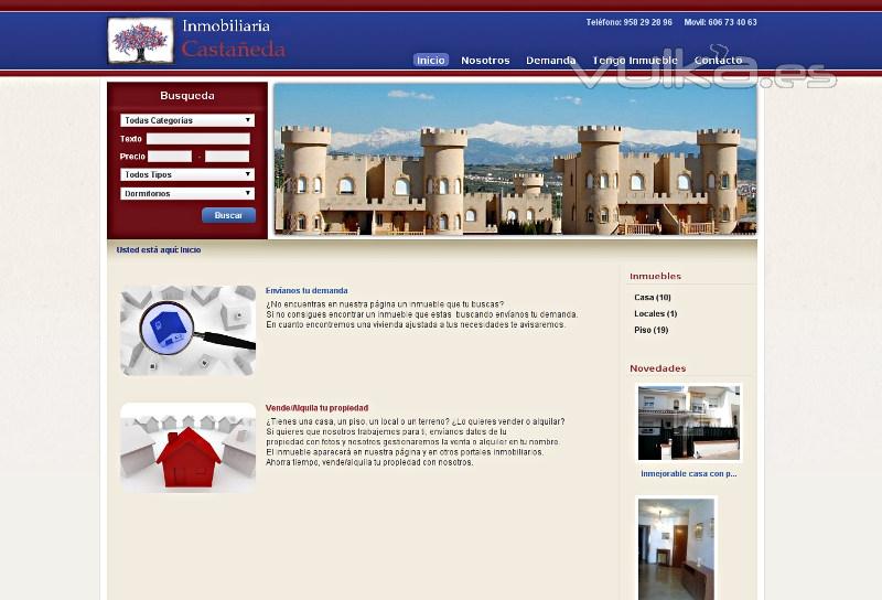 InmobiliariaCastaneda.com diseo y engine