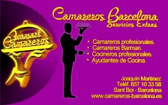 Camareros Barcelona - Tarjeta