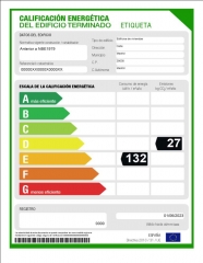 Etiqueta energética Comunidad de Madrid calificación DE