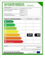 Etiqueta energética Comunidad de Madrid calificación EE
