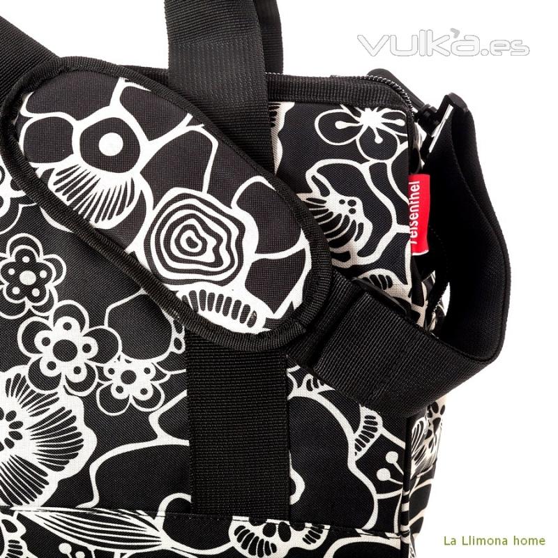 Reisenthel bolsa multiusos allrounder fleur negra M 1 - La Llimona home