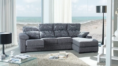 Sofa de 4 plazas reclinable y con cheslong